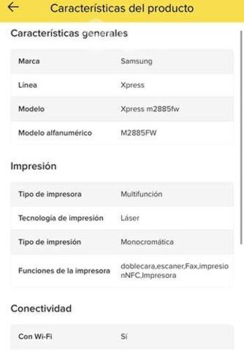 Impresora Multifuncional Tonner Samsung