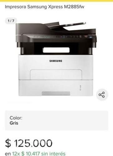 Impresora Multifuncional Tonner Samsung