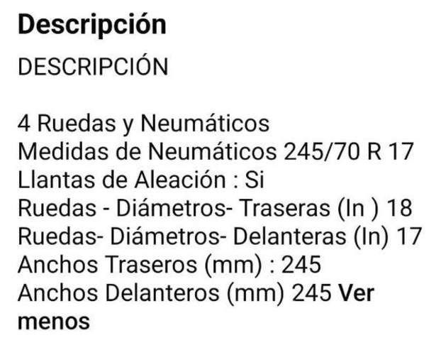 4 ruedas y neumaticos