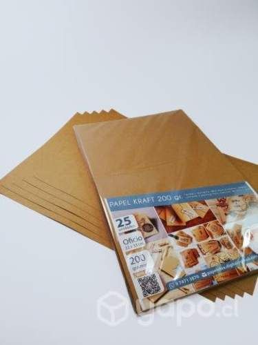 Papel Cartulina KRAFT 200 gr