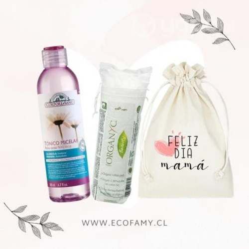 Tonico micelar + petalos desmaquillantes + bolsita