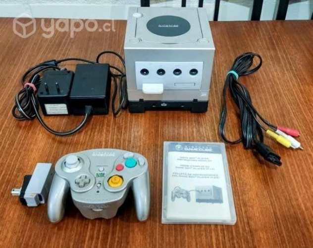 Gamecube con Gameboy player y control inalámbrico