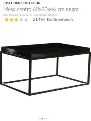 Mesa de Centro negra nueva