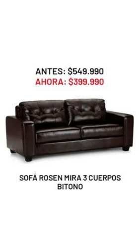 sofá Rosen Mira 3 cuerpos bitono