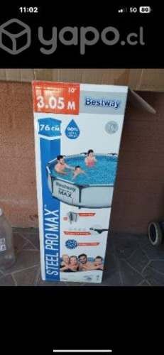 Piscina impecablemente redonda 3 metros