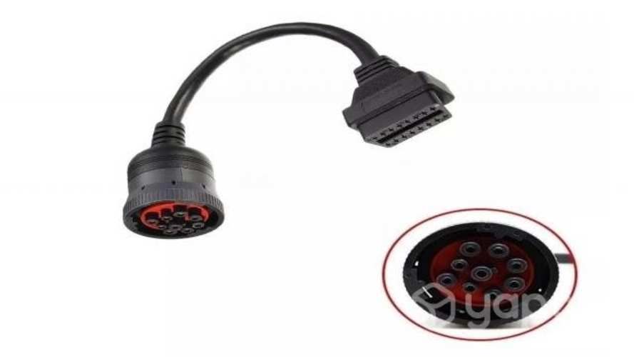 Adaptador Obd 16 Pin A 9 Pin J1939 J1708 Deutch