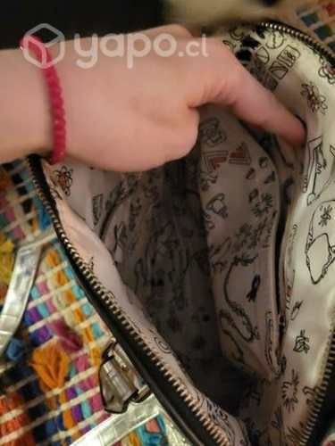 Cartera plateada vintage nueva (buena calidad)