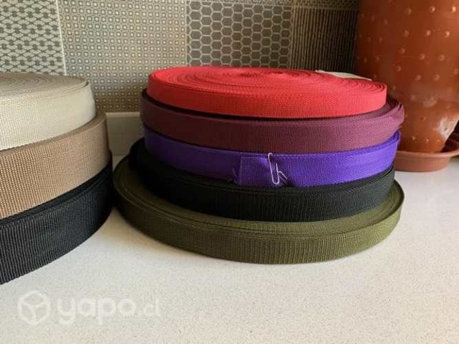 8 rollos de Huincha mochila - 50 mts cada uno