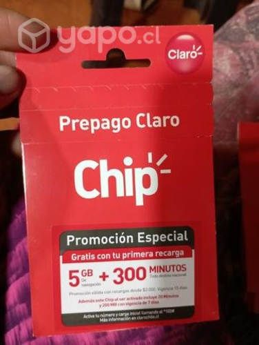 Chip prepago claro