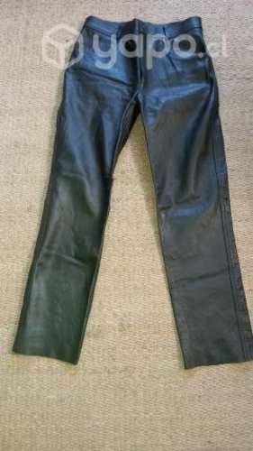 Pantalón cuero hombre moto