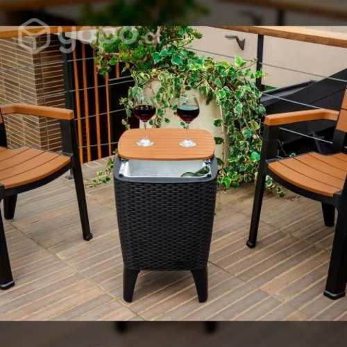 Juego sala estar mesa sillas Las cujas tex. M-R