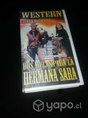 Película Dos mulas para la hermana Sara vhs