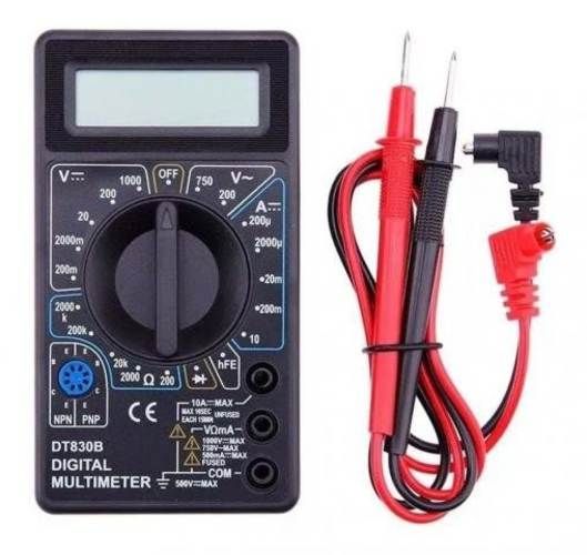 Multitester Digital Multimetro Portatil Tester Dt-