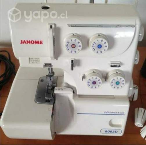 Máquina de coser OVERLOCK JANOME 8002D