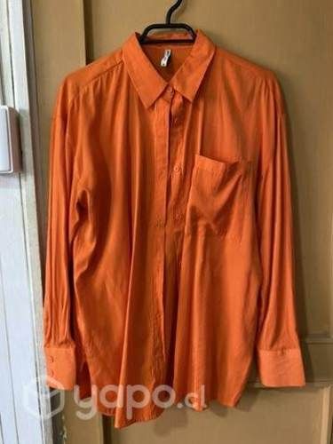 Sobrecamisa mujer naranja