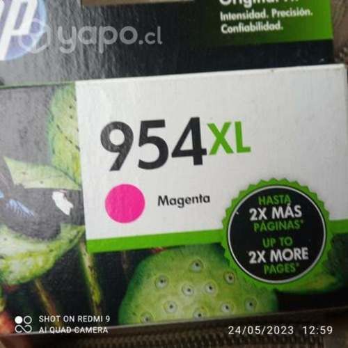 Tintas HP 954xl colores originales de alta