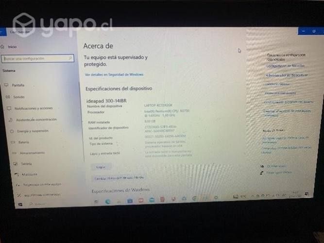 Notebook LENOVO IDEAPAD