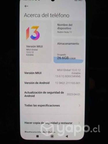 Celular xiaomi redmi 11