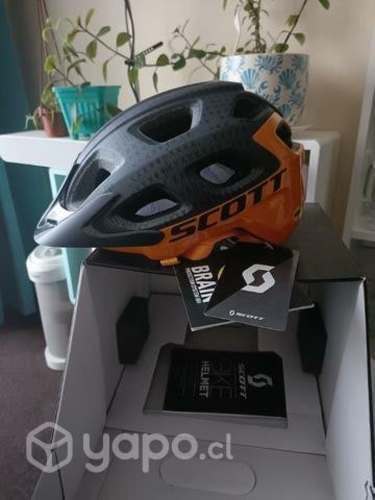 Scott Casco Mtb Helmet Vivo Plus Gris Naranjo TS