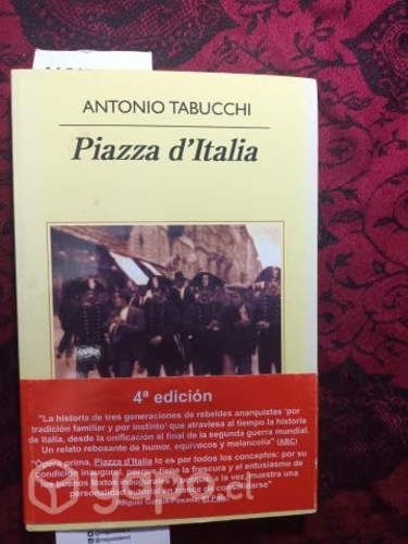 Piazza d'Italia de Antonio Tabucchi, Anagrama