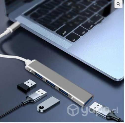 Hub Tipo C 4 Puertos Aluminio