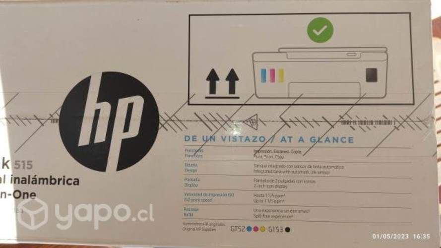 Impresora hp smart tank 515