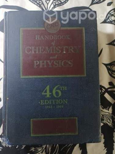 Manual de Química y Física (en inglés) tapa dura