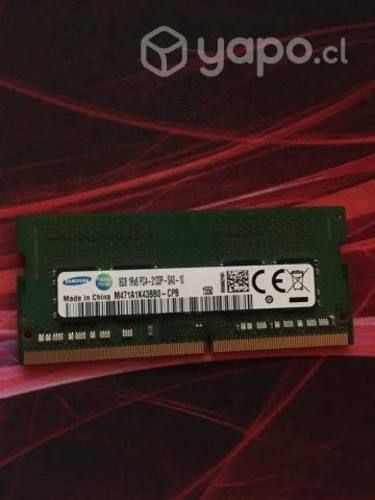 Memoria de 8 GB PC4-17000 DDR4-2133MHz
