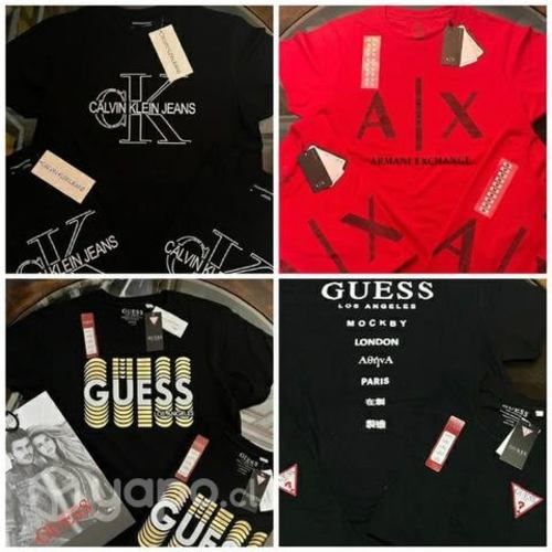 Poleras CK, Armani y Guess