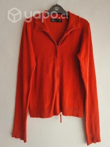 Chaleco ZARA, anaranjado. Cierre frontal. M