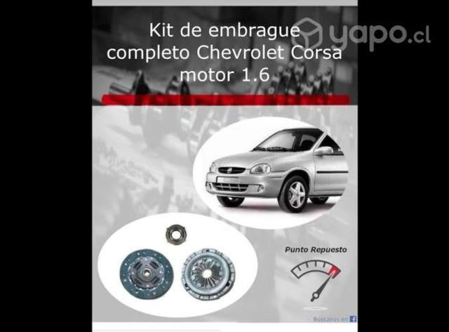 Kit de embrague Chevrolet Corsa 1600cc