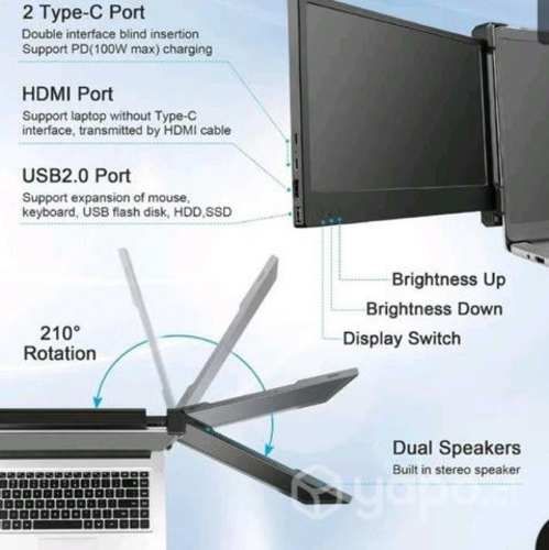 Triple monitor para laptop