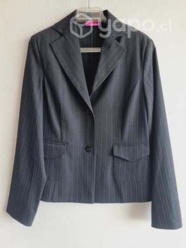 Blazer Nuevo negro líneas. Lana. De Alemania. 38