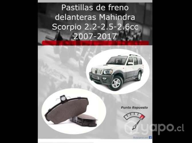Pastillas de freno Mahindra Scorpio