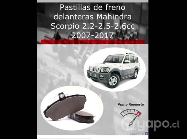Pastillas de freno Mahindra Scorpio