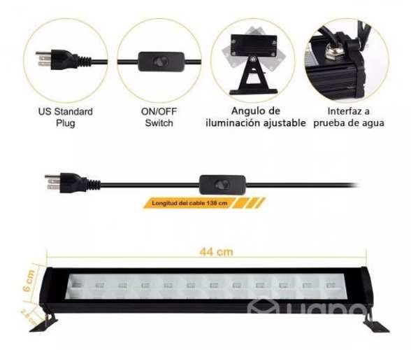 Barra Led Luz Ultra Violeta Fiesta Flúor 48w Uv 44