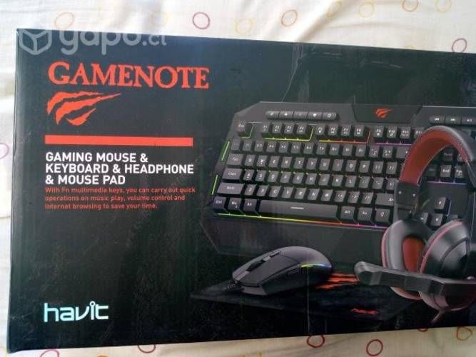 Gamenote pack - havit - teclado, mouse, audifonos