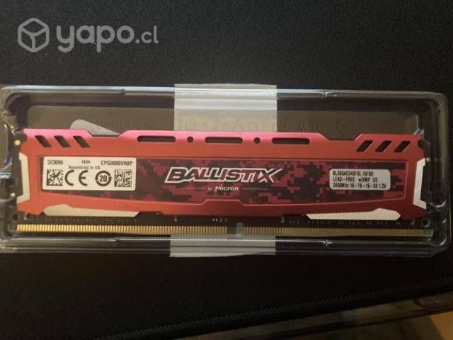 Ram Ballistix 8GB 2400 MHz Desktop