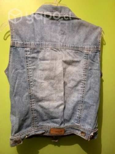 Chaqueta mezclilla sin Mangas mujer Talla M