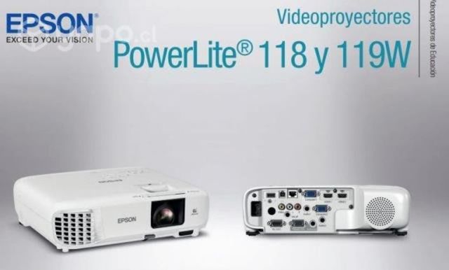 Proyector Epson Powerlite 118 NUEVO,ABIERTO