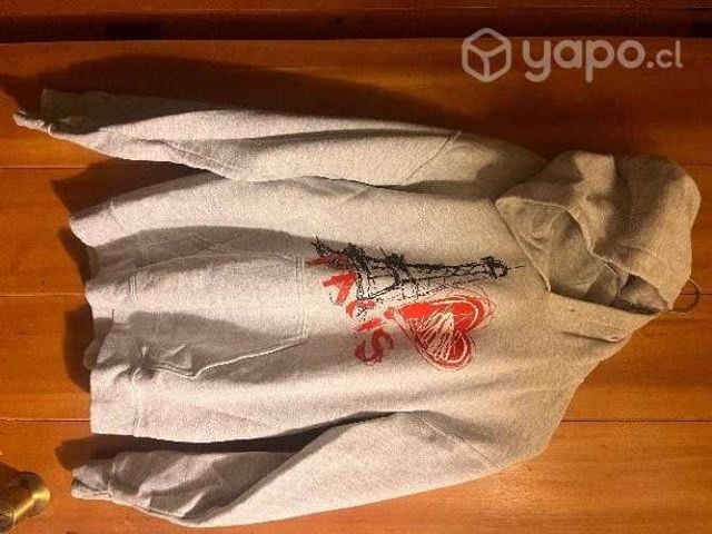 Poleron Gris abrigado