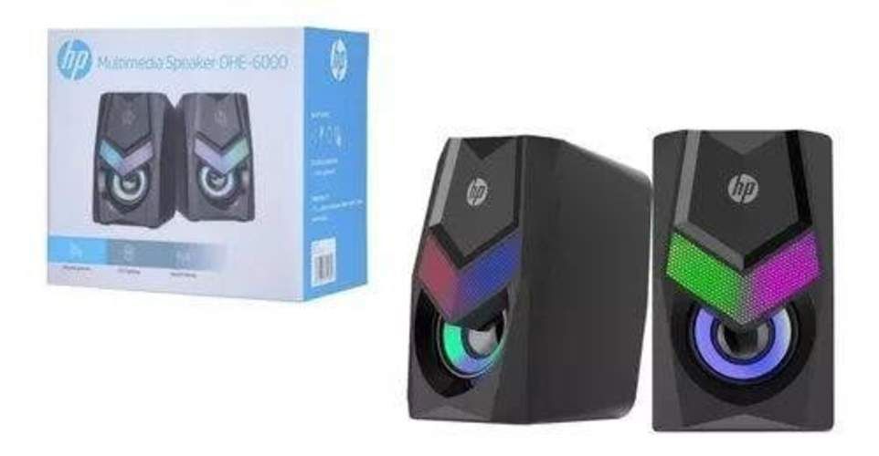 Parlante Gamer Multimedia Hp Dhe-6000 Sterio Rgb L
