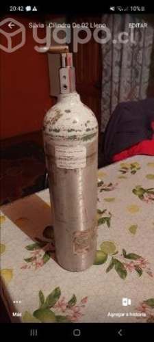 Cilindro de oxigeno medicinal