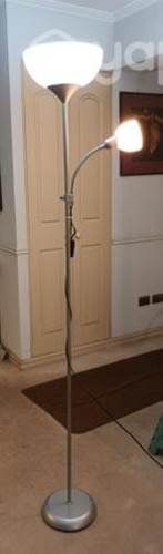 Lampara doble de pie