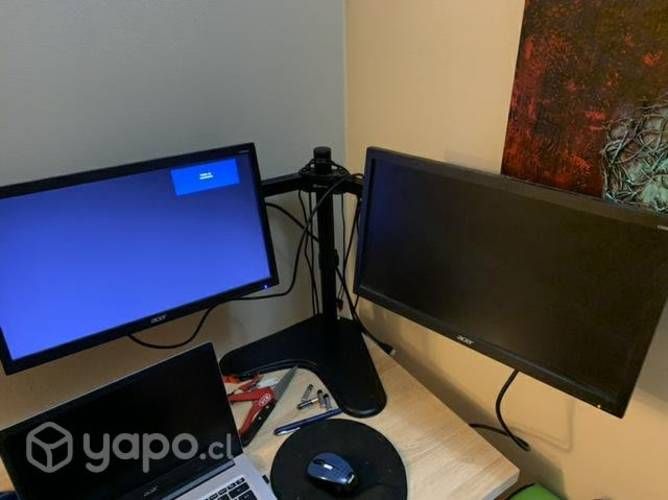 2 monitores acer + estabilizador + Adaptador