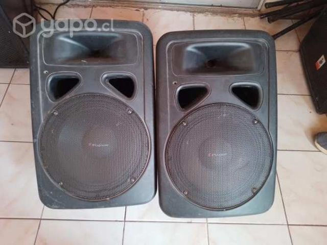 2 parlantes pasivos mas cabezal soundtech