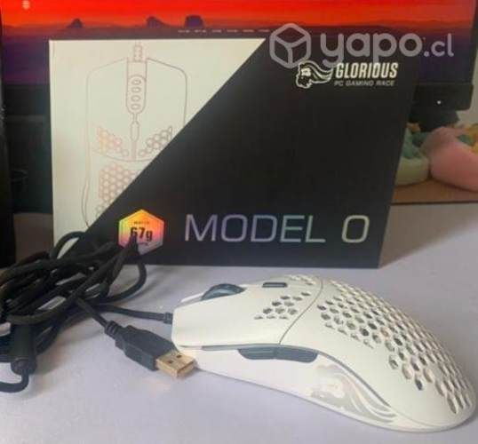 Mouse Glorious Model O mouse blanco gamer