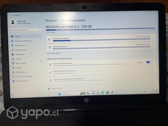 Notebook HP 250 G7( 6 meses de uso) bien cuidado