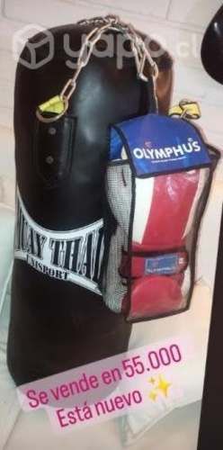 Saco de boxeo + guantes L/XL
