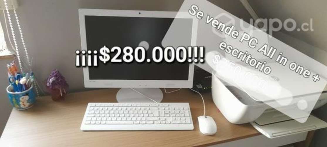 PC All in one + escritorio